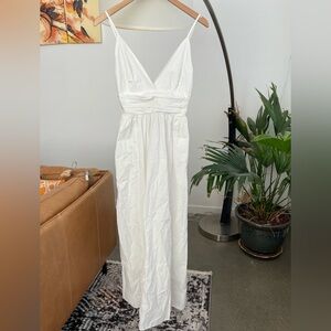 NWT Young, Fabulous and Broke White Cotton Maxi Dress